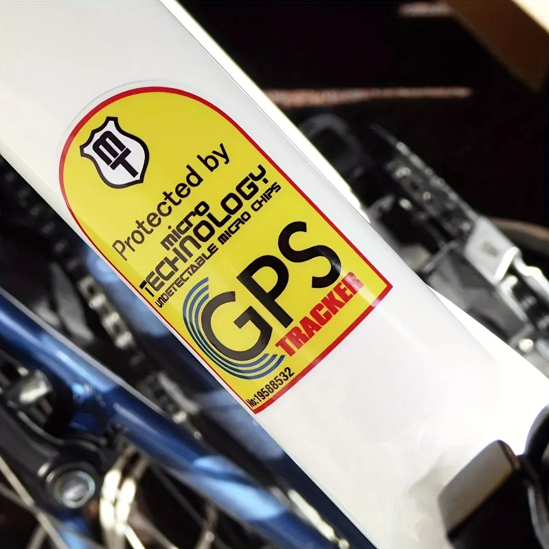 

Set of 6 GPS Security Decals for Bicycles And