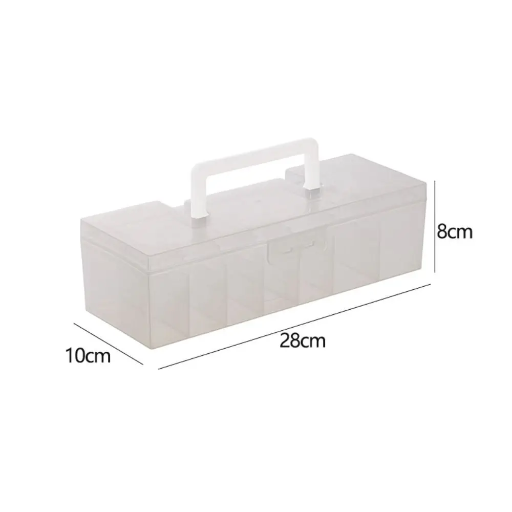 Dustproof Data Cable Storage Box Flip Cover Data Line Storage Desktop Organizer Plastic Transparent Cable Container Mouse Line