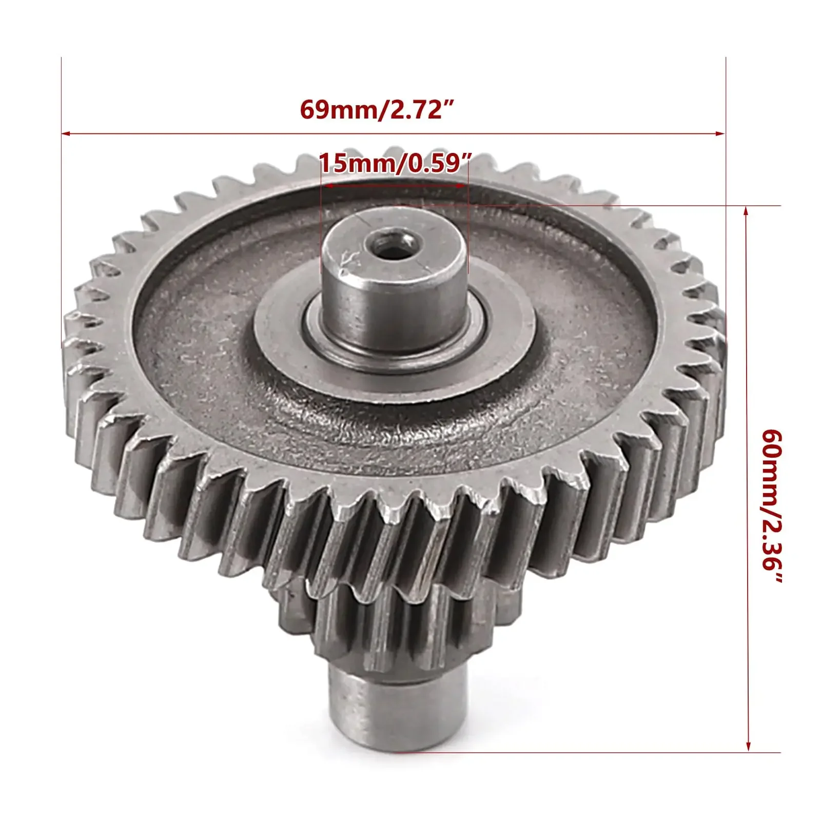 ترس ناقل الحركة الثانوي للدراجات النارية متوافق مع محرك GY6 150cc 152QMI 157QMJ الدراجات النارية ATV Go Kart