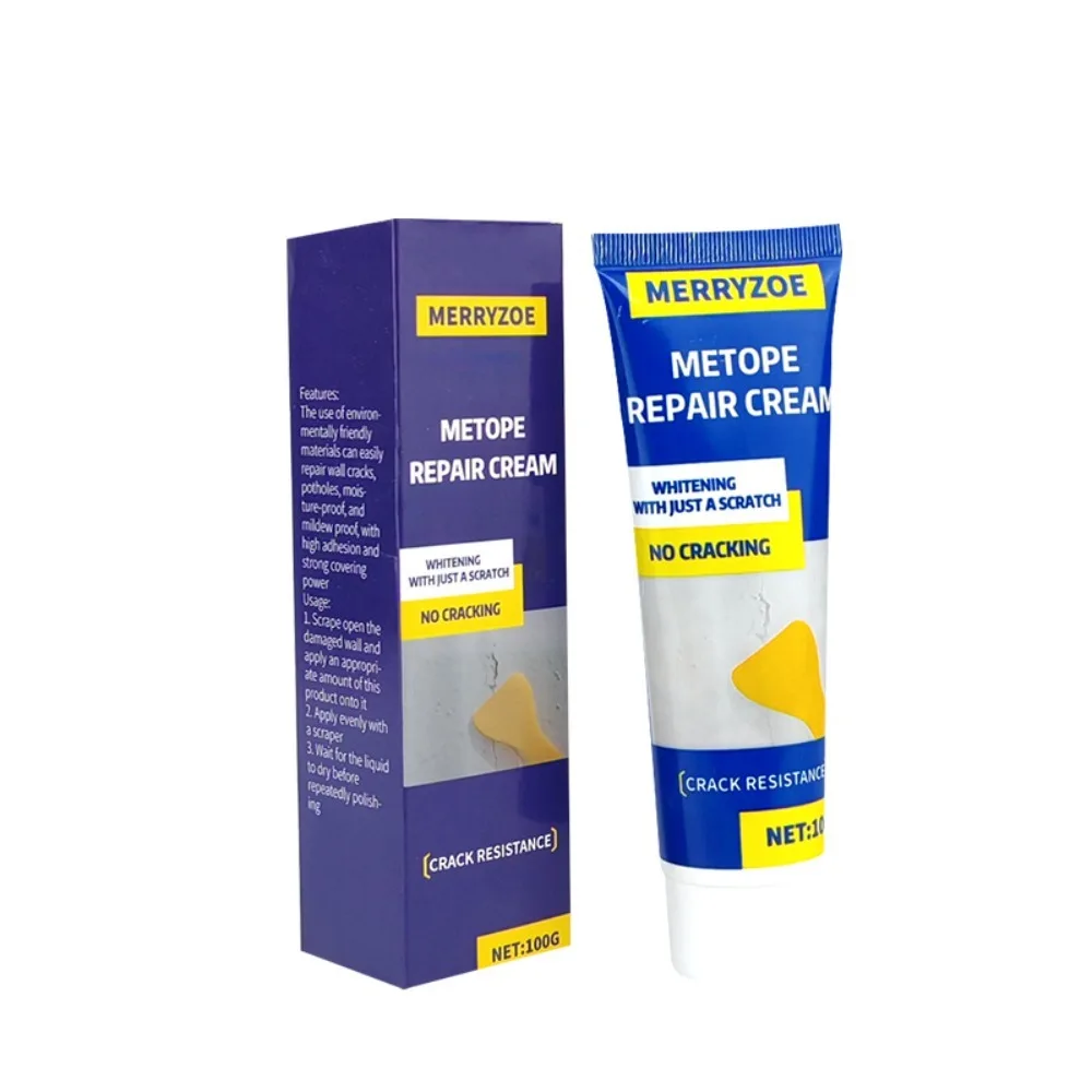 Useful Quick-Drying Drywall Repair Kit White Paint Strong Adhesion Wall Mending Agent Crack Filling Repair Paste Interior Walls