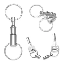 Key Rings Outdoor Tool Quick Release Pull-Apart Removable Keyring Release Keychain Detachable Keychain Accessory Lock Holder