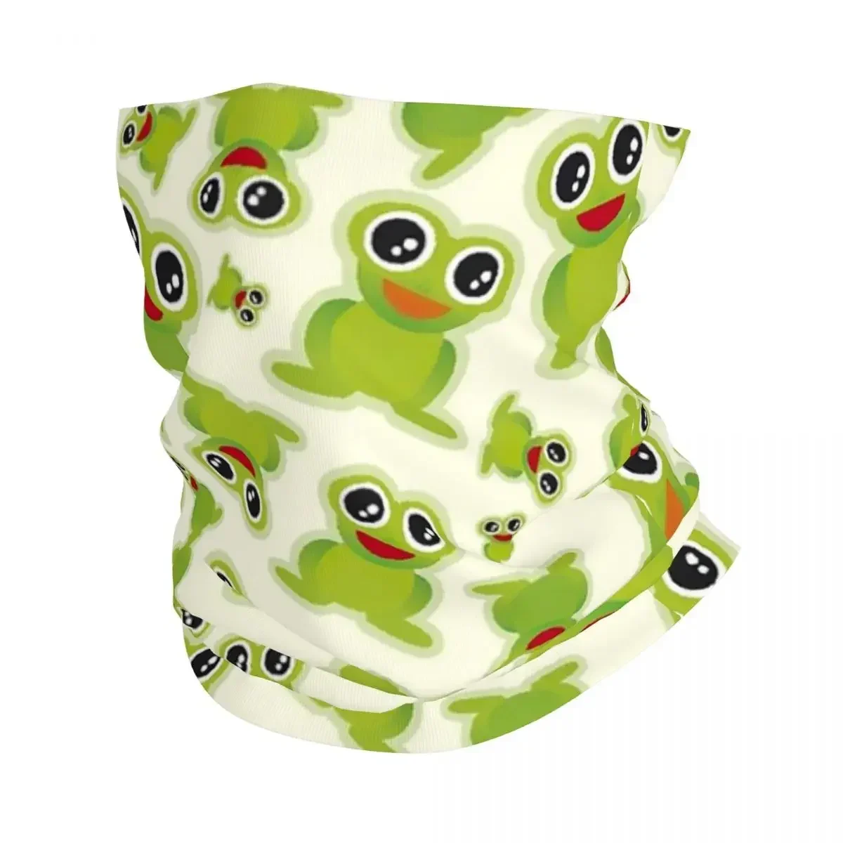 

Frog Bandana Neck Cover Printed Cute Animal Balaclavas Wrap Scarf Multifunctional Cycling Fishing for Men Women Adult All Season