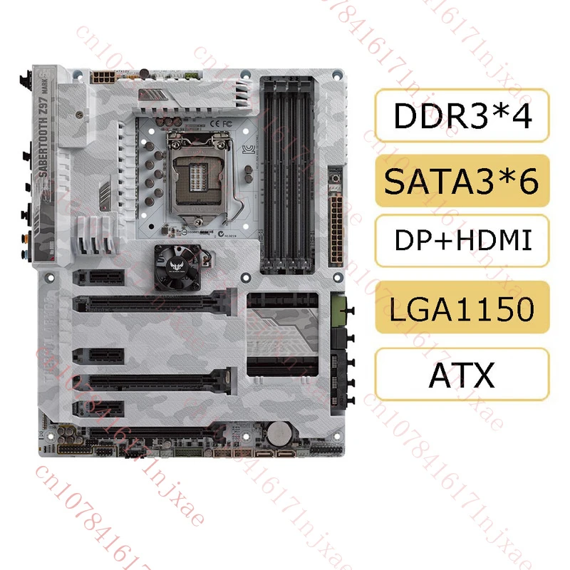 

Используется для материнской платы ASUS SABERTOOTH Z97 MARK S LGA1150 DDR3 DP+HDMI 6×SATAIII.
