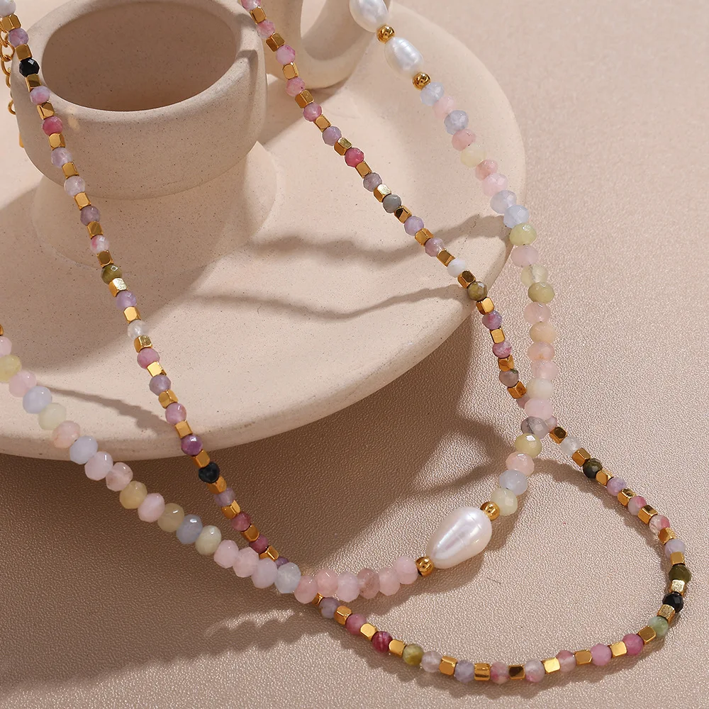 

Keen on Necklace European American New Bead Design Niche Design Pearl Collarbone Chain Fashionable Women Wholesale