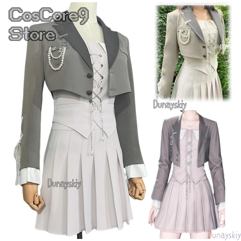 

Костюм для косплея Game Love And Deepspace Heroine, костюм для пары Xavier, полный комплект, фиолетовое платье, пальто, карнавальная вечеринка, женский наряд, новый