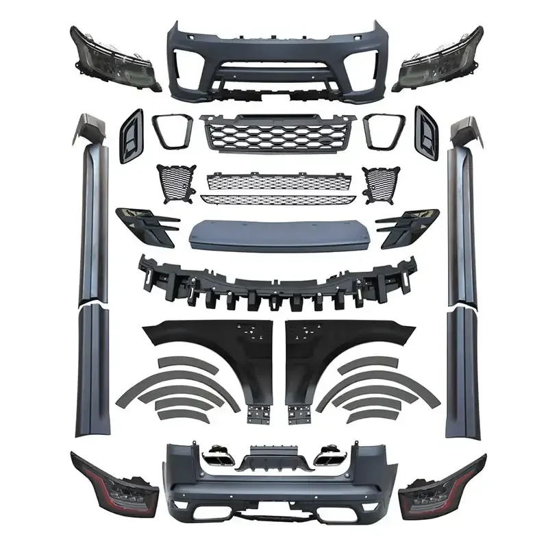 Body Kit Auto Parts Car For Range Rover Sport 2014-2017 L320 Upgrade To Sport 2018 L494 Svr Facelift Bumper Grilles