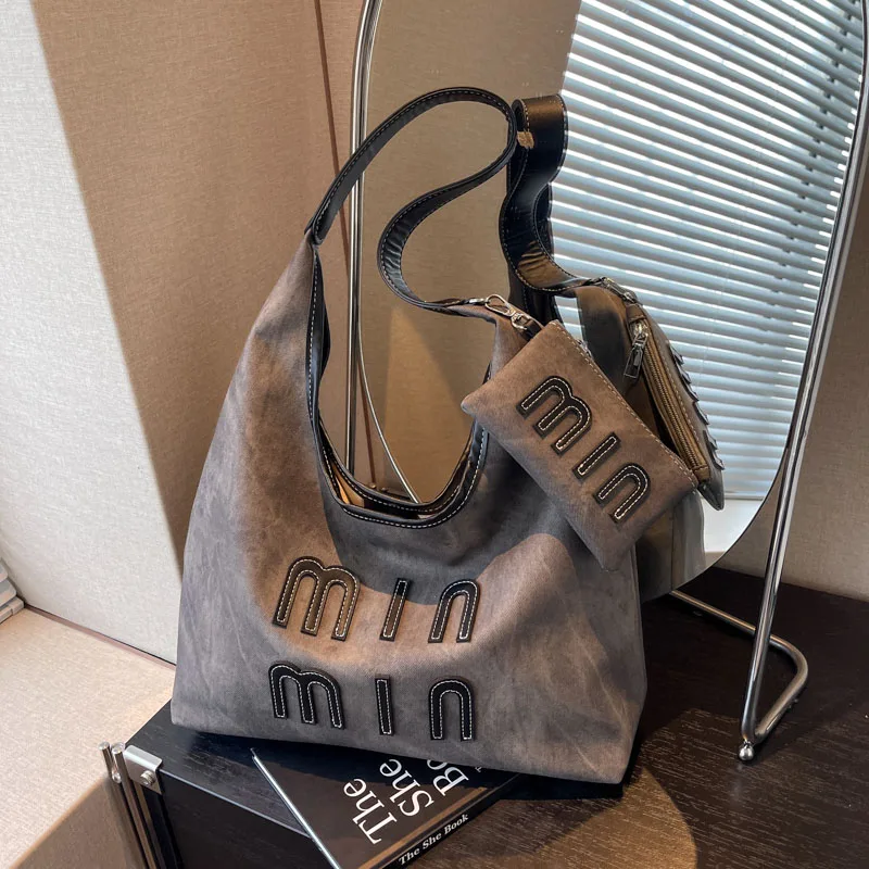 

Высококачественная сумка через плечо из искусственной кожи, дизайнерская сумка с надписью, модная женская сумка-тоут и клатч.