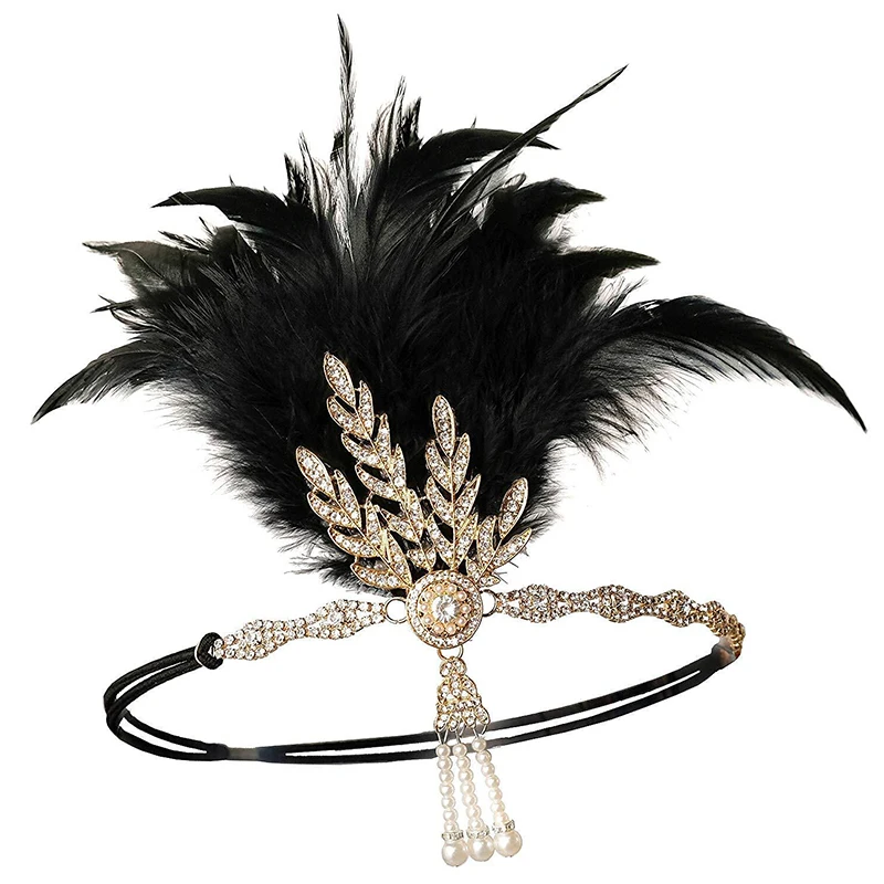 Retro Vintage Roaring 20S 1920 Flapper Jurk Cocktail Jurk Flapper Hoofdband Accessories Set Pailletten Dames