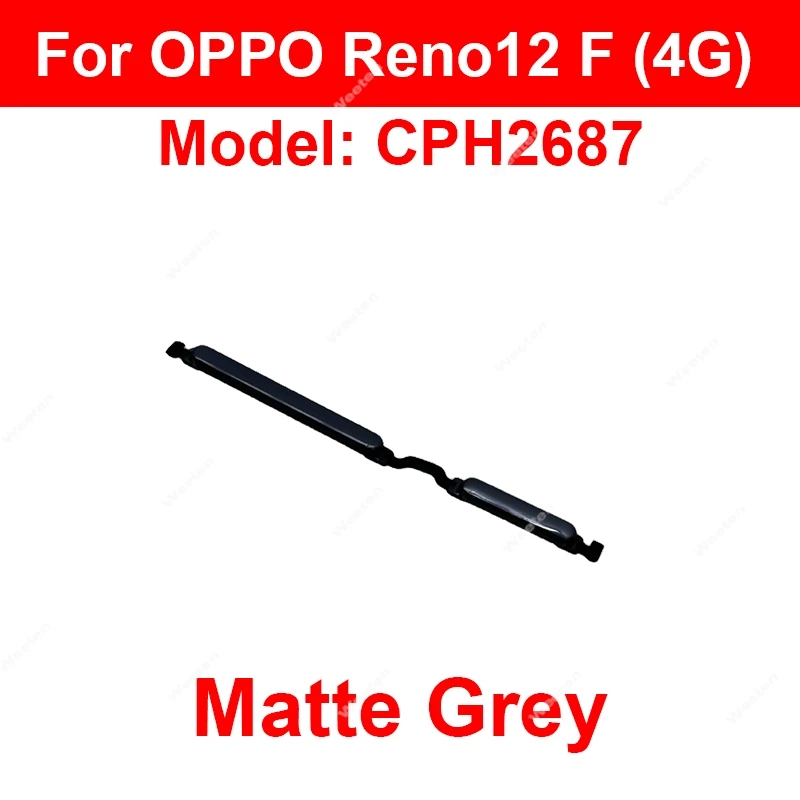 Power Volume Buttons For OPPO Reno 12 Reno12 F Reno 12 Pro 4G 5G Power Volume Up Down Side Key Repair