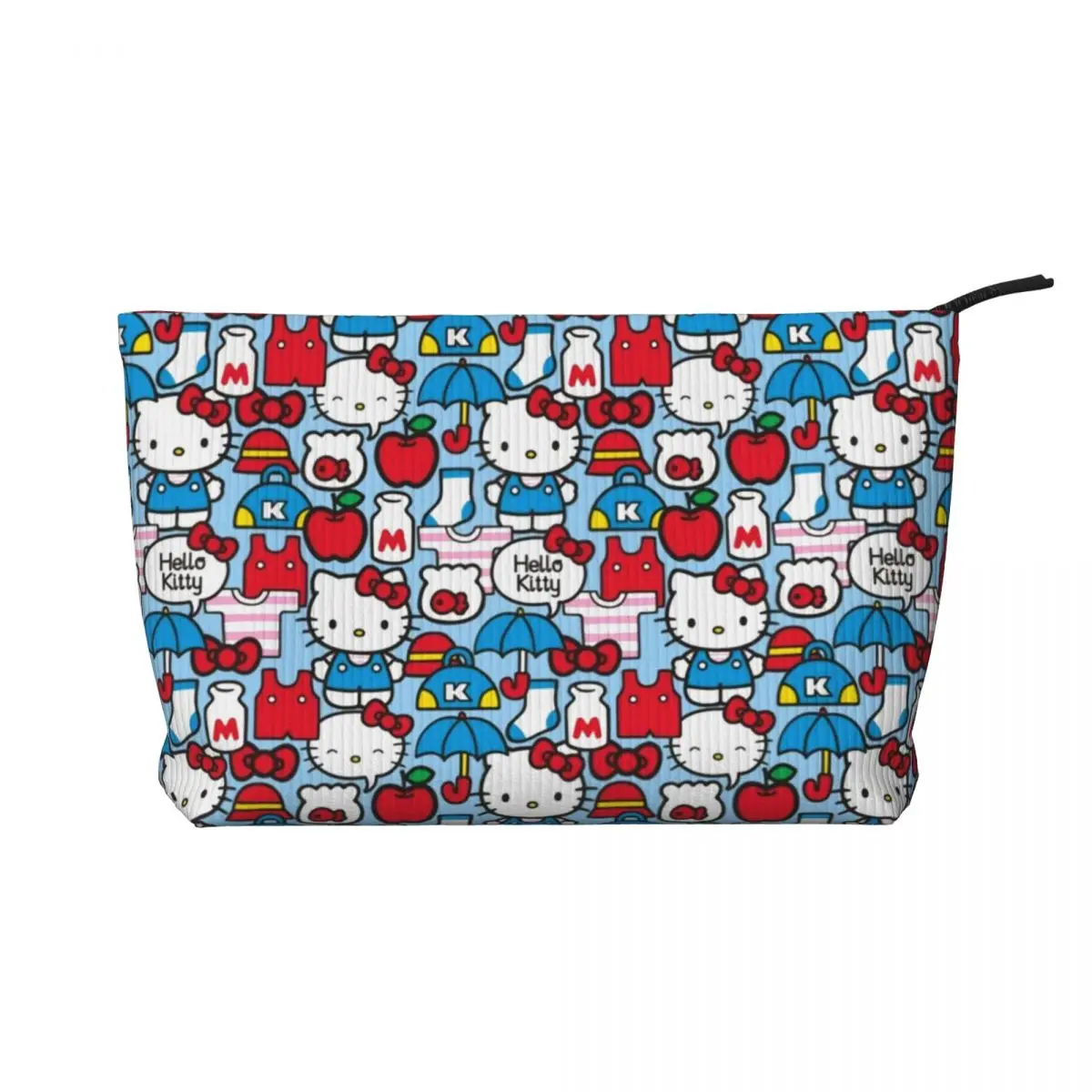 Custom Hello Kitty Sanrio Cosmetic Bag Women Cute Big Capacity Makeup Case Beauty Storage Toiletry Bags