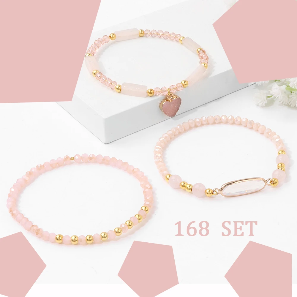 

Customized bracelet: 168 set Rose Quartz Bracelets set