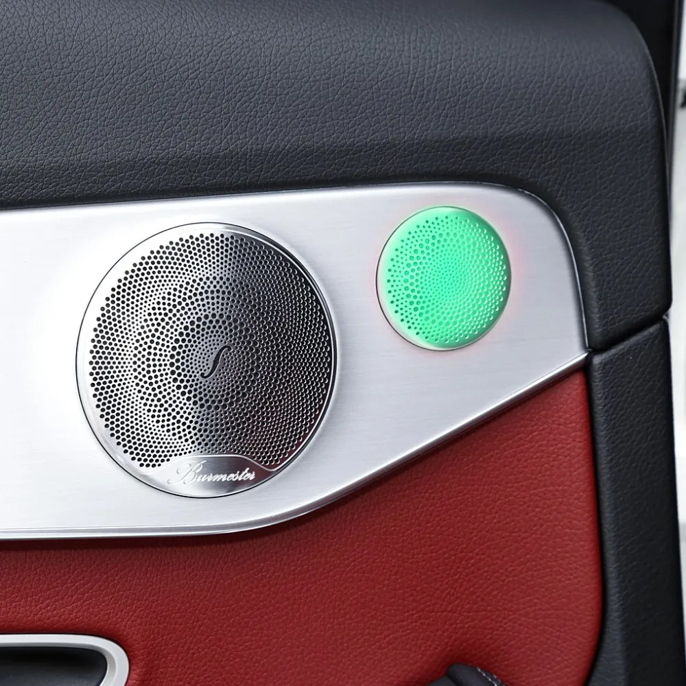 High Quality Car Rear Door Small Tweeter Cover With Ambient Light For Benz C/E-class W205 W213 GLC X253 Luminous Speaker Cover - view 4