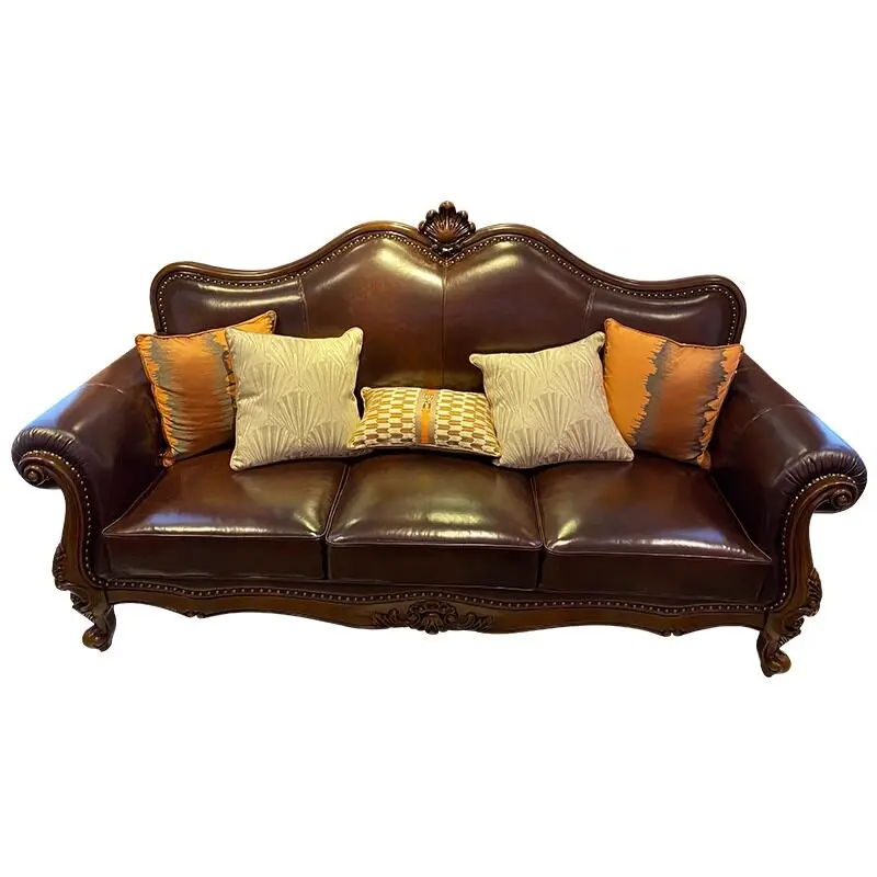 Sleeper Classic Living Room Sofas Aesthetic Brown Puffs Salon Living Room Sofas Modular Hotel Couch Wohnzimmer Luxury Furniture
