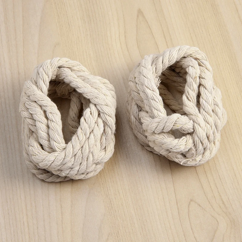 New Napkin Napkin Ring 12 Piece Set Cotton Rope Napkin Ring-Burlap Napkin Ring Set