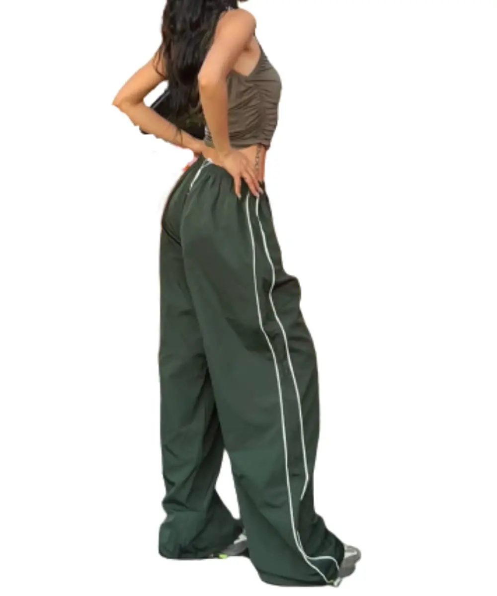 Streetwear Lässige Lange Hosen für Damen Europäisch-Amerikanischer Spicy Girl Stil Neue Kordelzug-Hose mit Elastischem Bund in Mehreren Farben Modische Hosen – Detail 3