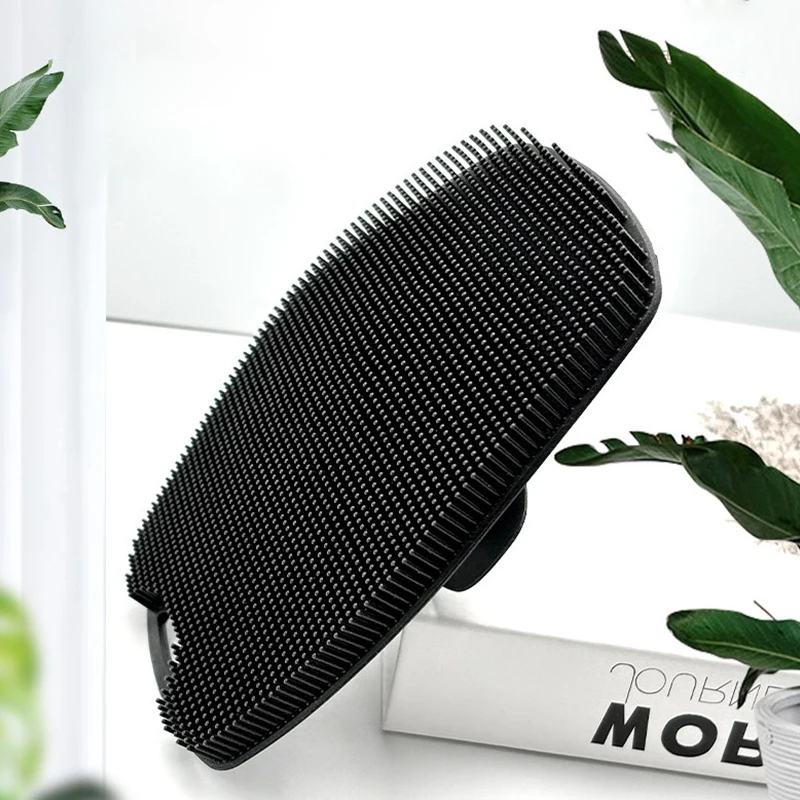 ซิลิโคนนุ่ม Exfoliating Brush Cleanser คู่มือ Body Cleansing Scrubber อาบน้ํานวดอ่อนโยนแปรงอาบน้ําสําหรับชาย
