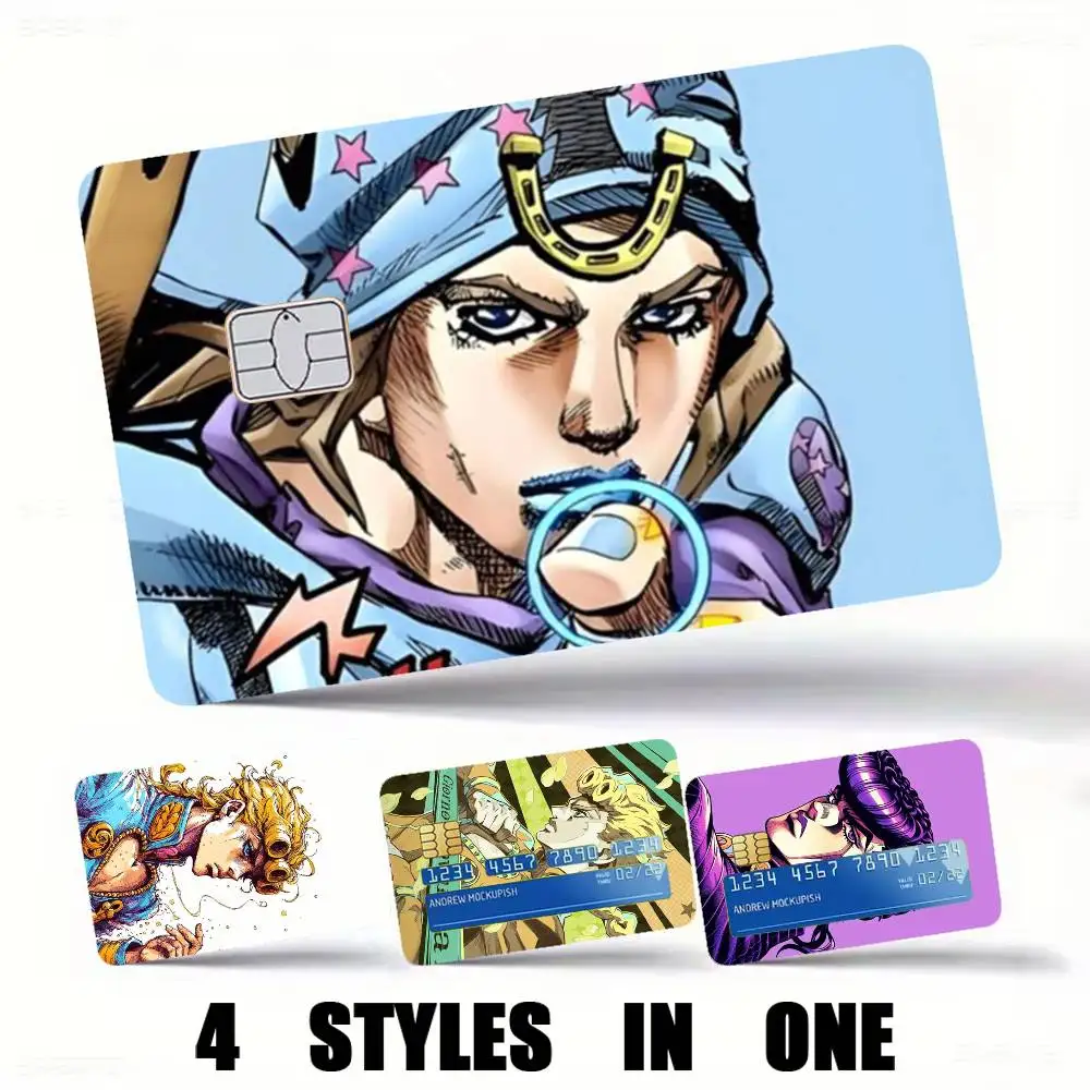 Anime Jojos-s Bizarres-s Adventures Credit Card HD Stickers Premium matte film effectively prevents fingerprints and abrasion.