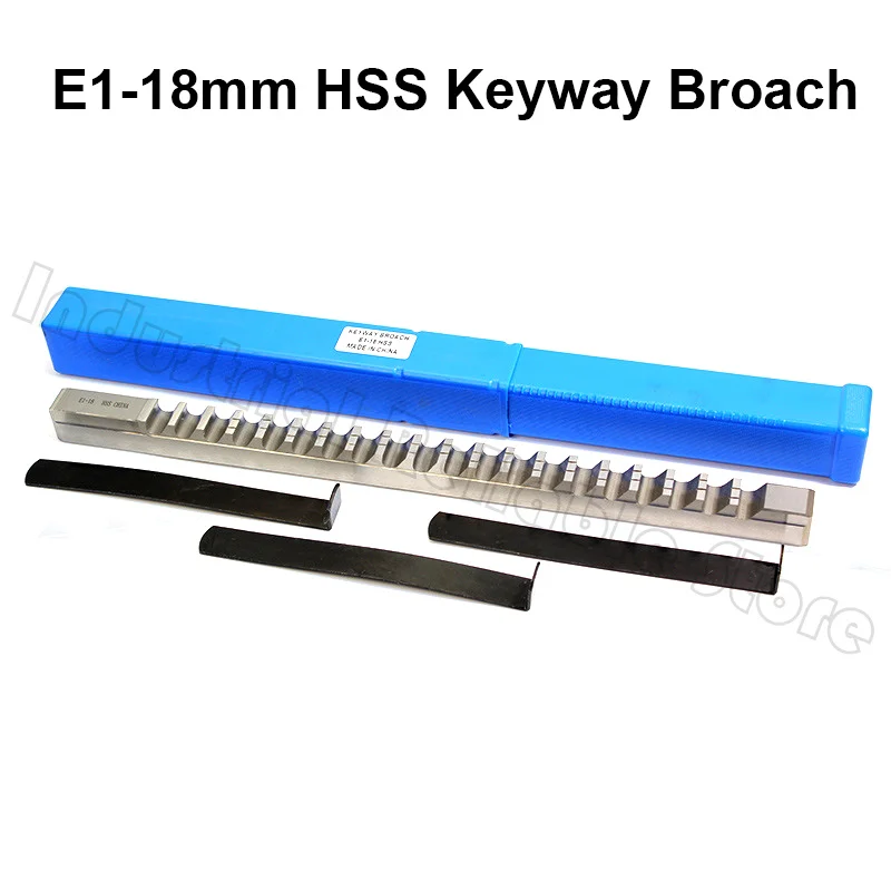 16mm 18mm E Push-Type Keyway Broach with Shim Metric Size High Speed Steel for CNC Cutting Metalworking Tool