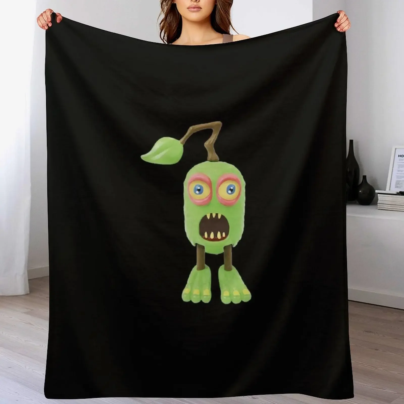 furcorn monste Throw Blanket Long Lasting Soft Plush Blanket for Daily Use