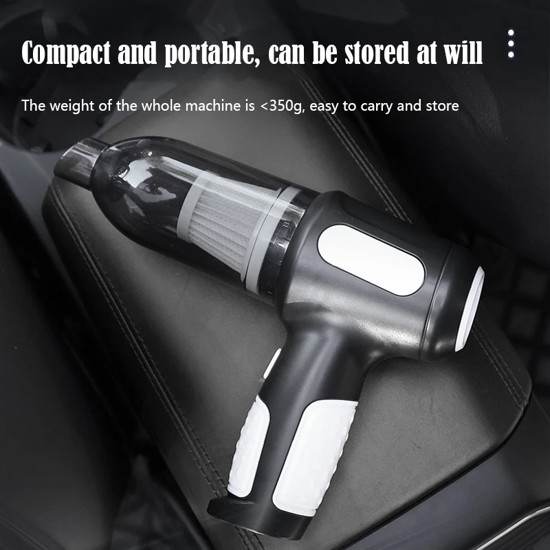 샤오미 휴대용 미니 습식 건식 진공 청소기, 20000Pa, USB 충전, 자동차 4000Mah