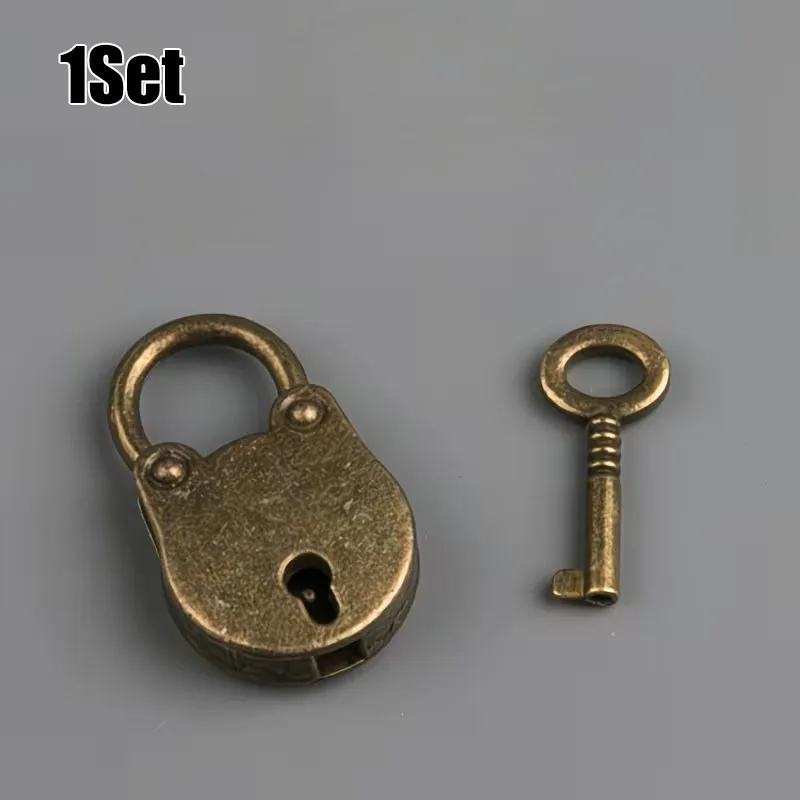 Vintage Brass Mini Password Drawer Padlock Retro Small Latch Lock for Dorm Cabinet Backpack Decor Holiday Birthday Gift