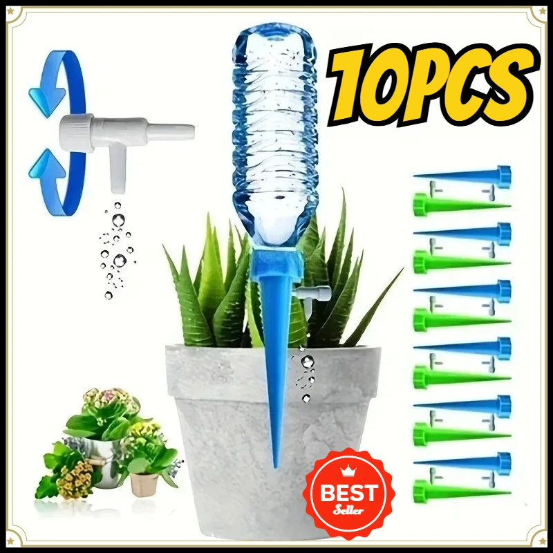 Drip Irrigation System Adjustable Dripper for Garden Self Watering Devices Automatic Plant Waterer with DIY Kits Potted Plants