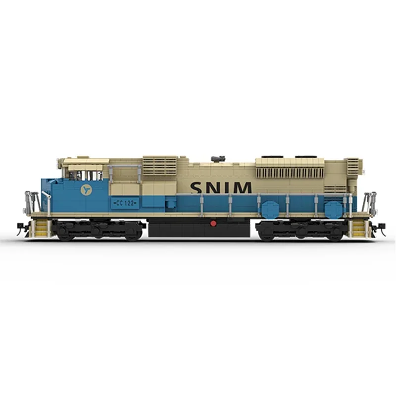 MOC-Trem Ferroviário Modelo Blocos De Construção Para Crianças, Tijolos Técnicos, Montagem DIY, Brinquedos De Construção, Presentes De Férias, SD70ACS