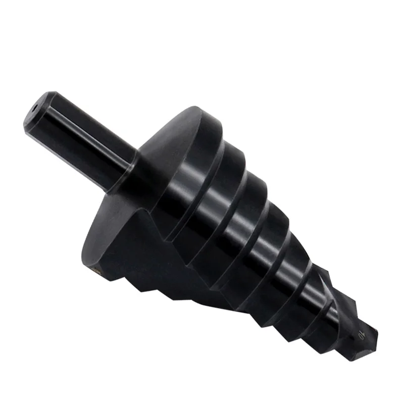 4241 Triangular Handle Nitriding Spiral Groove Step Drill 10-45MM/Step Drill/Pagoda Drill Hole Expanding Drill/High Speed Steel