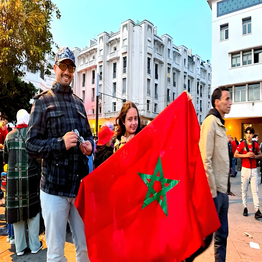 Morocco National Flag Banner – 90x150cm High-Quality Polyester Hanging Decoration
