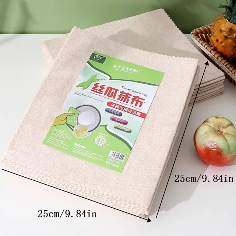 Wash Cloth Kitchen Cleaning Towel Rags Loofah Rag Absorbent Microfiber Cleaning Cloth Home Washing Dish Anti-Grease Wipping