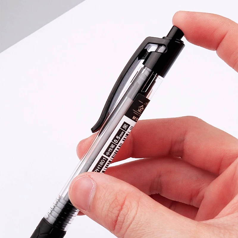 M&G Click-action Gel Pen, Black 0.5mm, Smooth Writing, Suitable for Students and Office Use