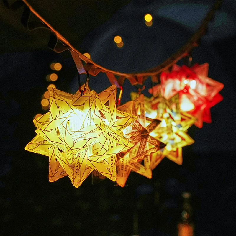 Outdoor Star Camping Light Shade Waterproof Atmosphere Lampshade DlY Lantern Shade Wear-Resistant for Camping Tent