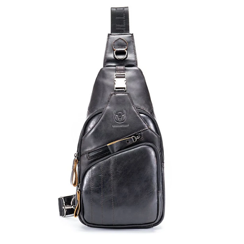 Fashion brand man\'s messenger bag Men shoulder Genuine leather Chest Bags Crossbody business Messenger bags Male Handbag