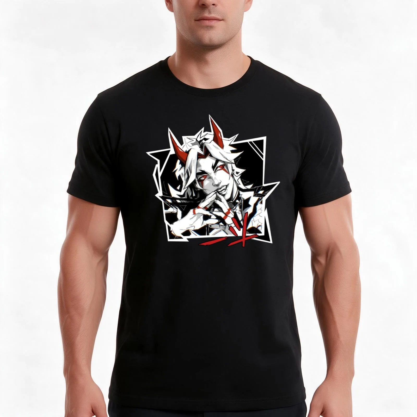 Arataki Itto T-Shirt Summer Casual Cotton Tee Oversized Streetwear Tops Vintage Graphic Print Loose Fit Short Sleeve