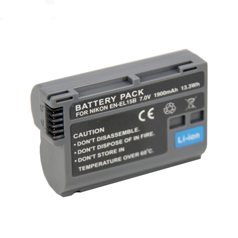 EN-EL15b EN-EL15a ENEL15 EN-EL15c Rechargeable Li-ion Battery Pack for Nikon Z 7II Z 6II Z 5 Z 6 Z 7 D7500 D7200 D810 D850