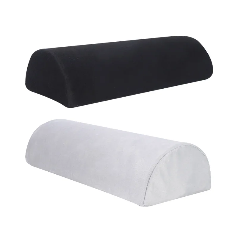 Half Moon Bolster Semi-Roll Pillow Ankle and Knee Support Elevation Back Lumbar Neck Relief Pain Quality Memory Foam Filling