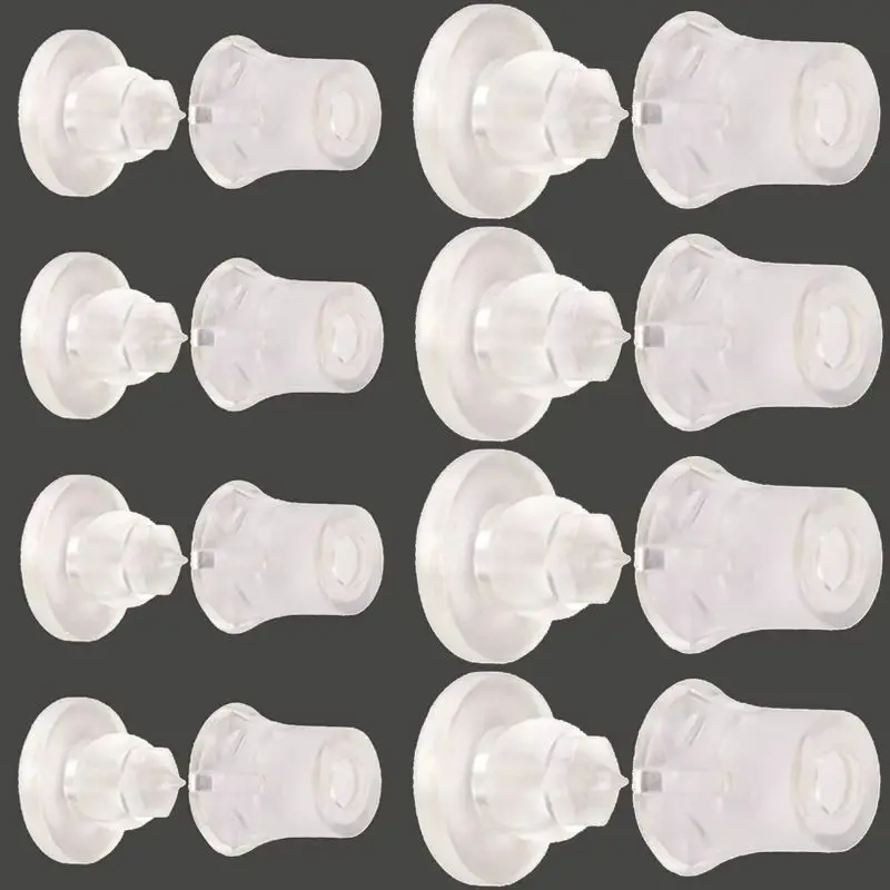 New 200PCS Acrylic Hidden Standoffs Invisible Standoffs Clip Nails Plastic Screw Advertising Signs Nail for Signage Wall Mounted