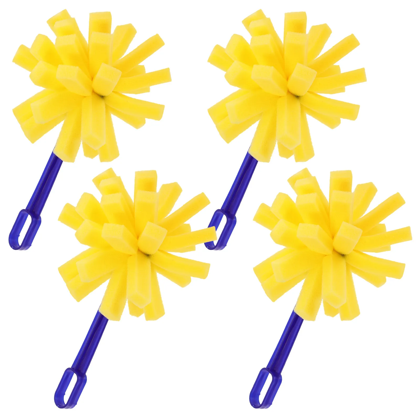 

10Pcs Sponge Brush Painting Tools for Textured Paint Sponges with Handle Versatile Reusable Craft Drawing Art Supplies Set