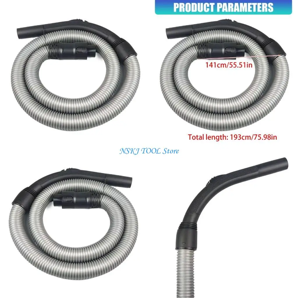 L8RC Commercial Vacuum Cleaners Hose 23inch Length Dust Collection Hose with Rotating Air Valves for Precise Suction Control