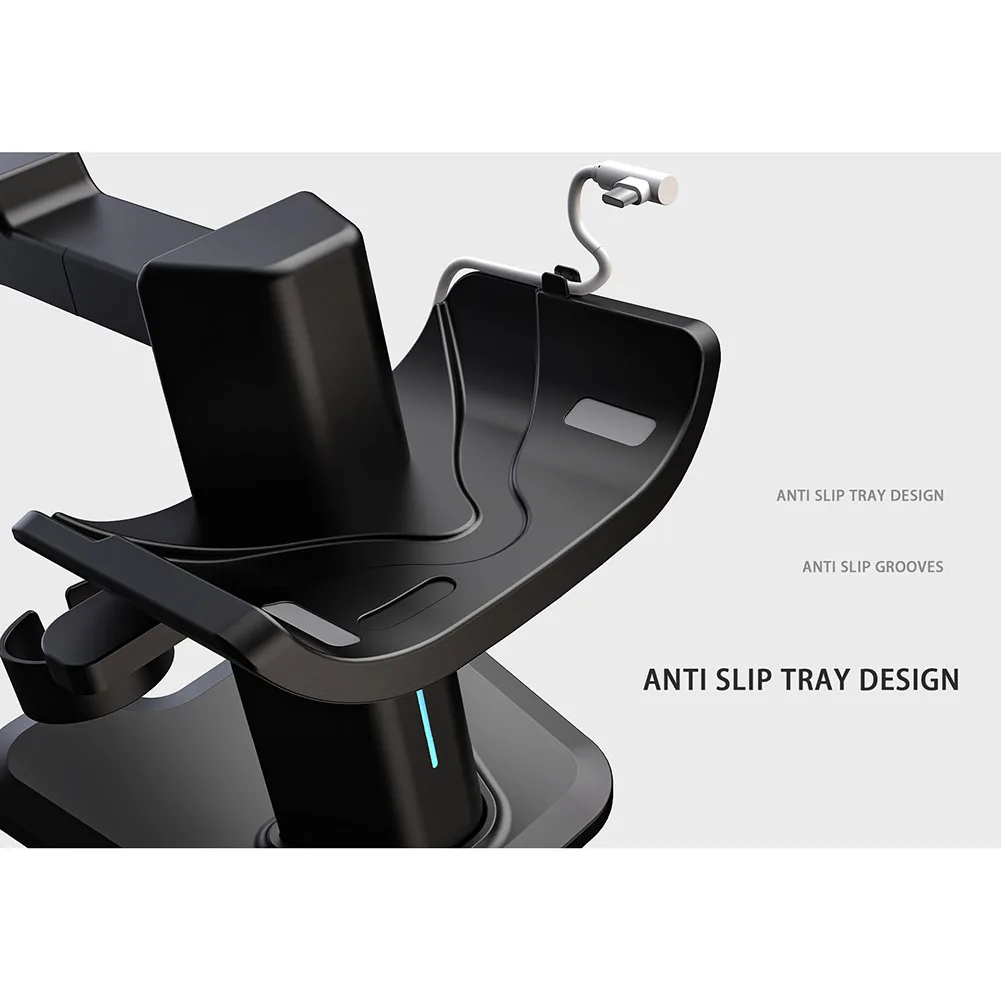 RGB VR Charging Dock For Meta Quest3S VR Display Stand Charging Stand Headset Controller Display Mount Station