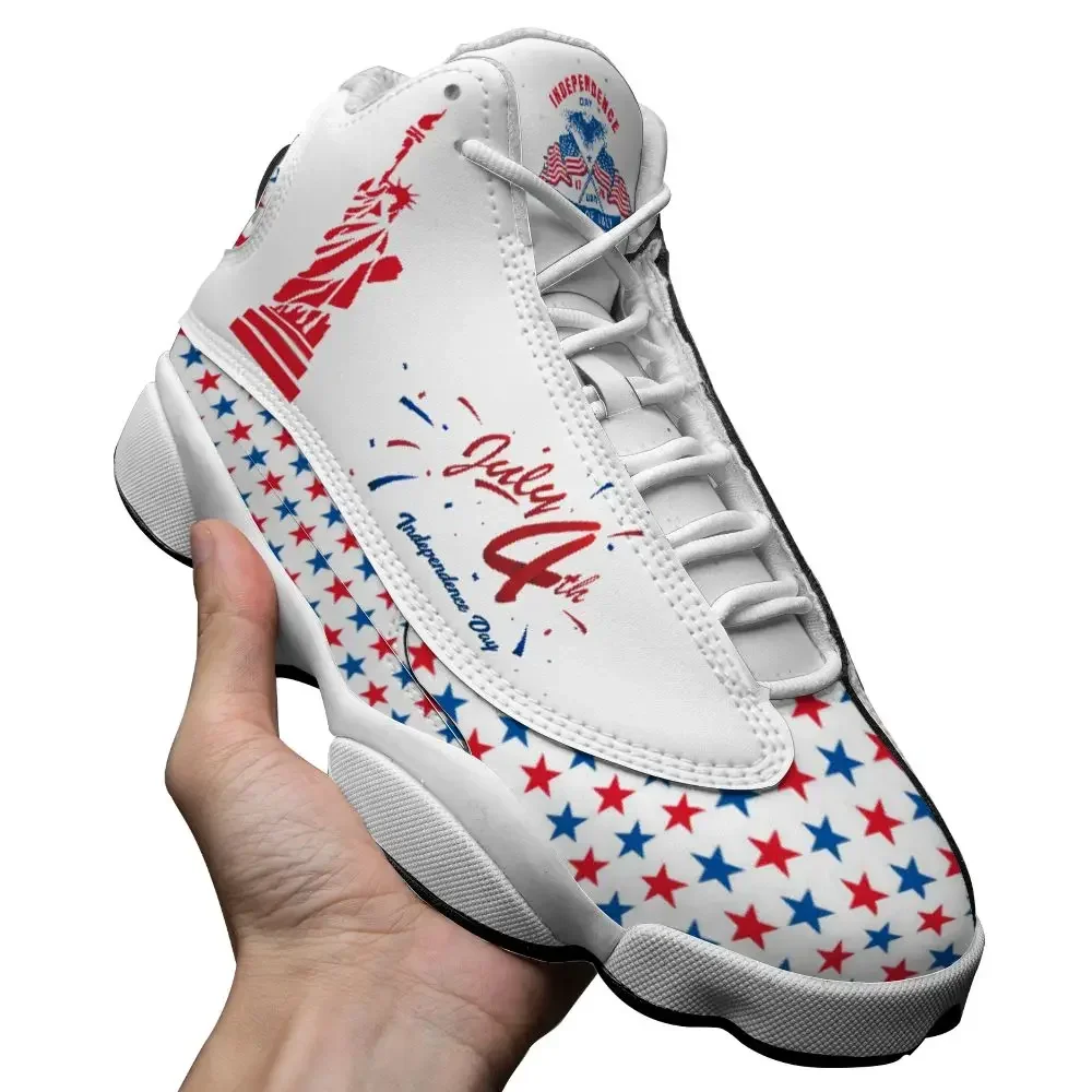 Nadruk Dropshipping na żądanie niestandardowe sneakersy buty na zamówienie Happy USA Independence Day niestandardowe buty na zamówienie do druku