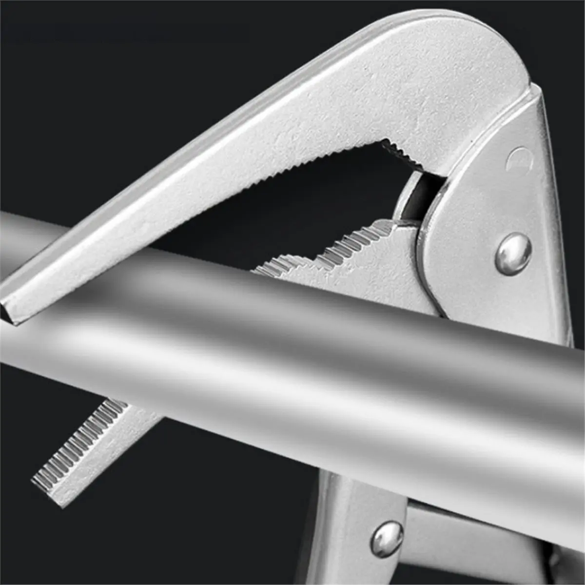A79G 1pc Vice Grip Plier Wrench 90 Bent Nose Locking Pliers Crimping Steel for Versatile Use