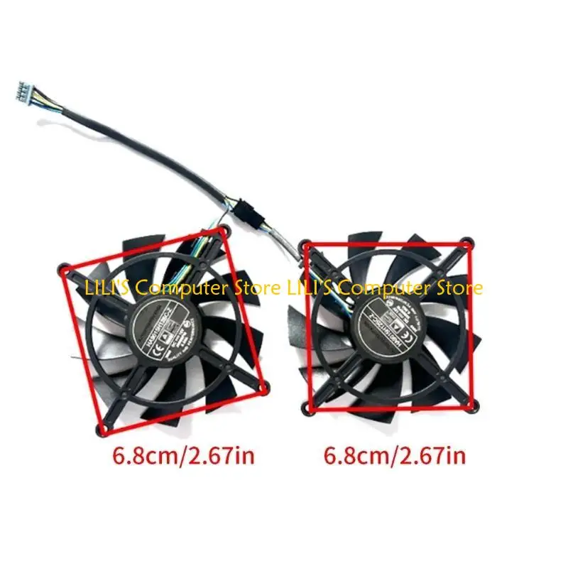 

A52B Graphics Card Cooling Fan for RTX3060ti 3070 Twin Fan OC Machine Cooling
