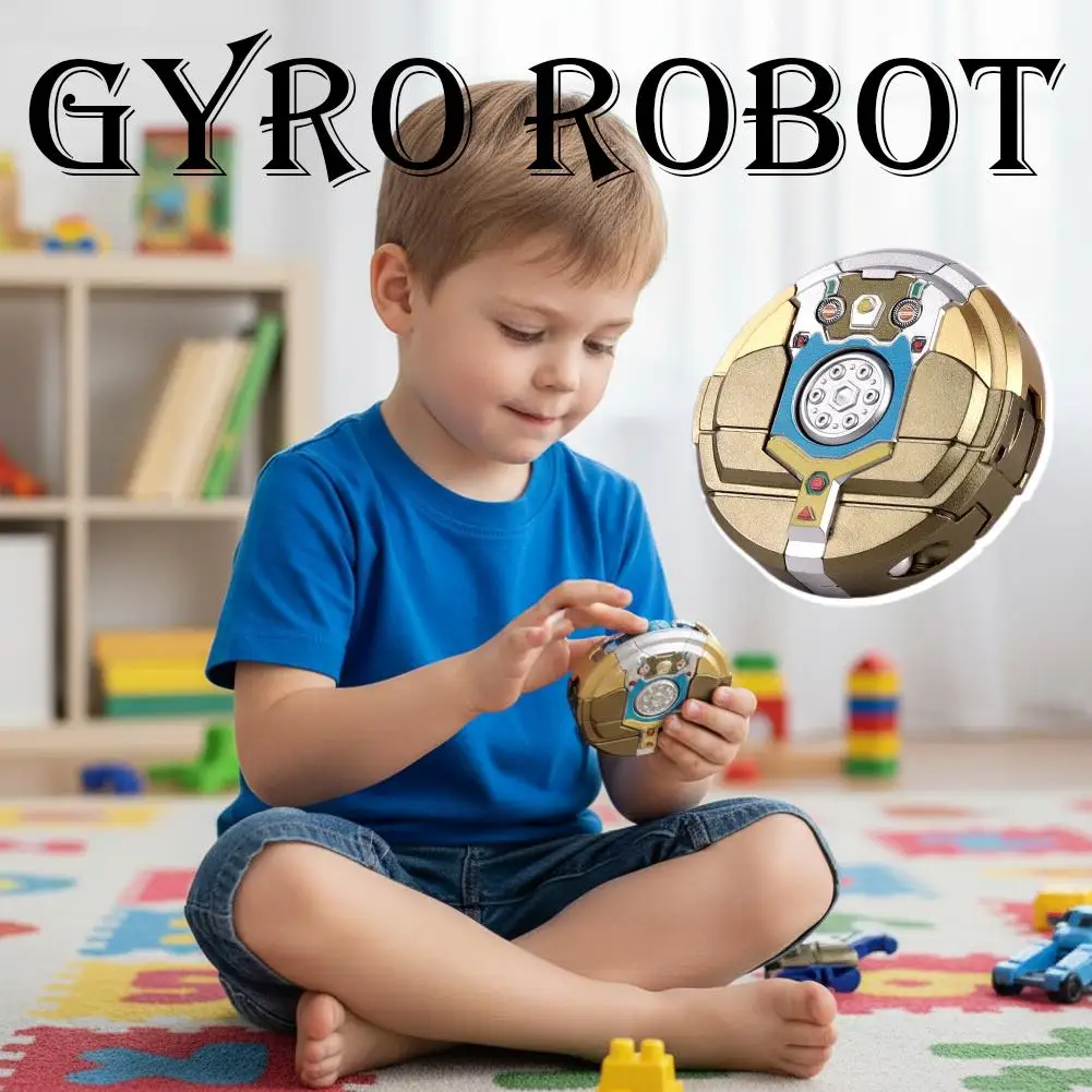 Robot gyroscopique 2 en 1, jouet à déformation manuelle, Fidget Spinner, roulement lisse, Rotation persistante, Anti-Stress, jouet portatif pour enfants et adultes