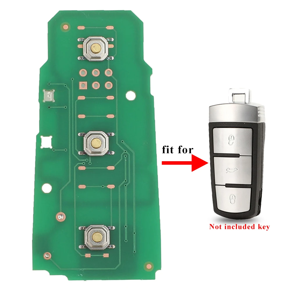 Jingyuqin 3C0959752BA 433Mhz Electonic Remote Smart Car Key Circuit Board For VolksWagen Passat B6 3C B7 Magotan CC