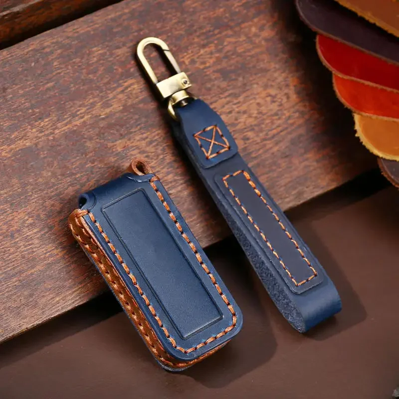 

1pc Leather Car Key Case Key Bag Car Smart Key Fob Cover Shell For Volvo S60 V60 S90 V90 Xc40 C40 Xc60 Xc90 Polestar 2 3 4 5 6