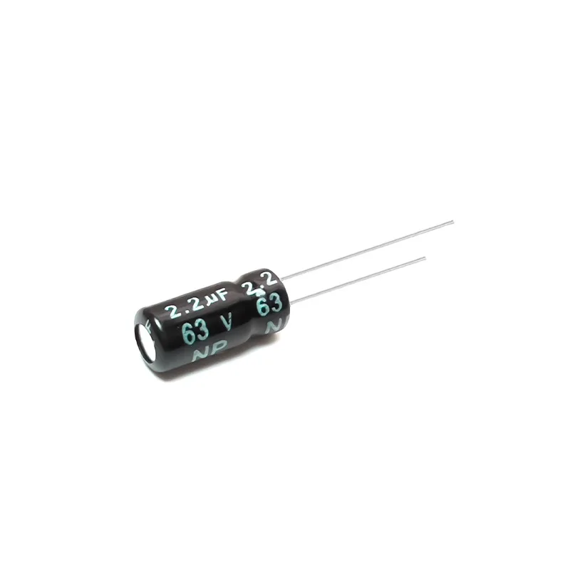 200pcs 63V 2.2uF Non Polar NP Electrolytic Capacitor Bi Polar 5x11mm for Audio Crossover