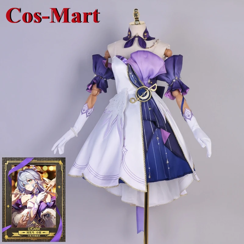 

Cos-Mart Game Honkai: Star Rail Robin Redbreast Cosplay Costume NiuSkin Party Role Play Clothing Dress