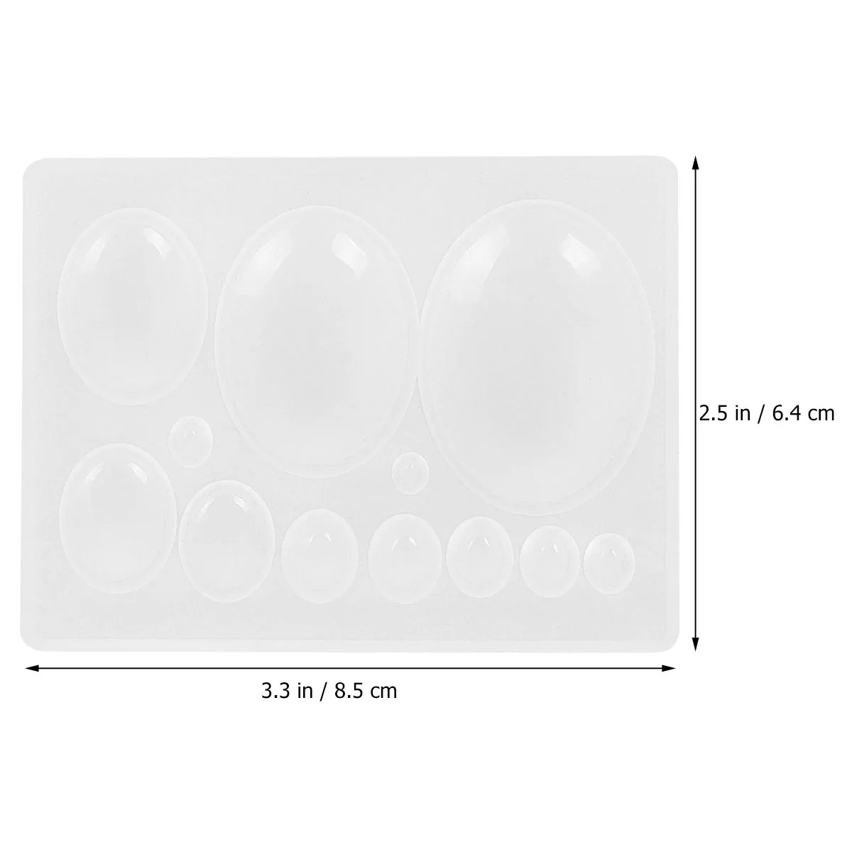 

2Pcs DIY Jewelry Mold Silicone Gemstone Inlay Mold for Handmade Necklaces Pendants Ornaments Creative Craft Making Kit