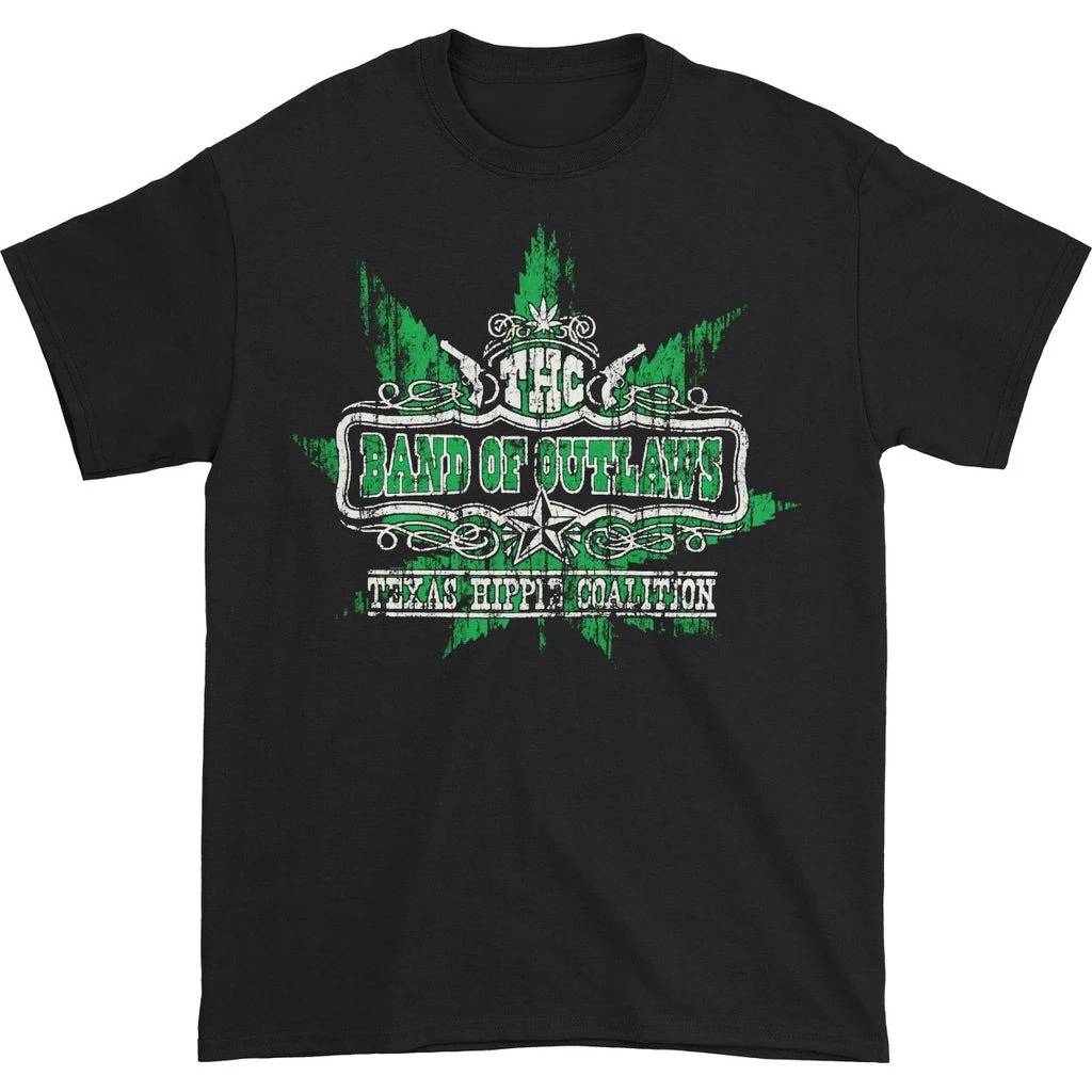 

Texas Hippie Coalition Band of Outlaws Pattern Print Summer Luxury Brand Cotton Men's and Women's T-shirt Short Sleeve